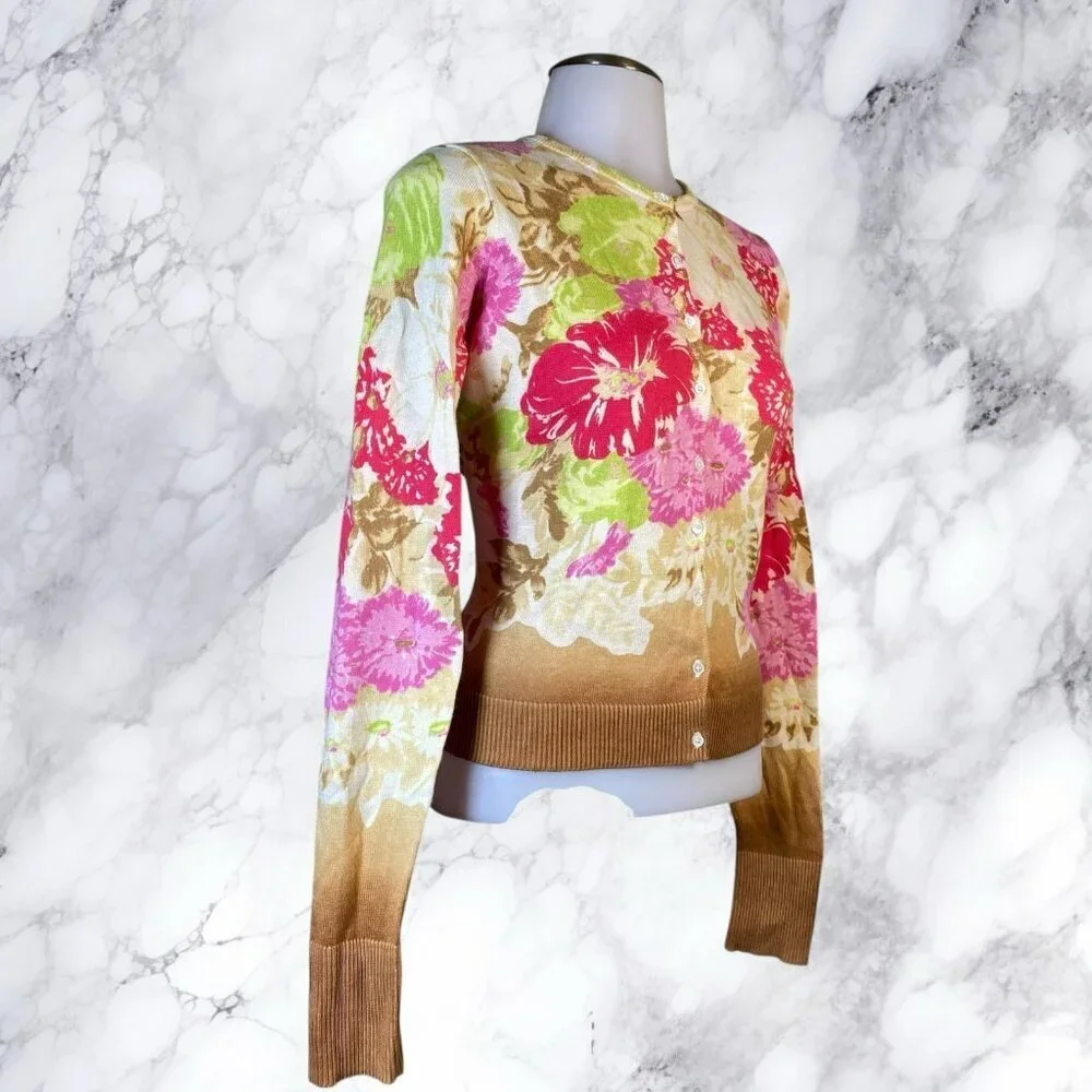 Lucky Brand Floral Cardigan